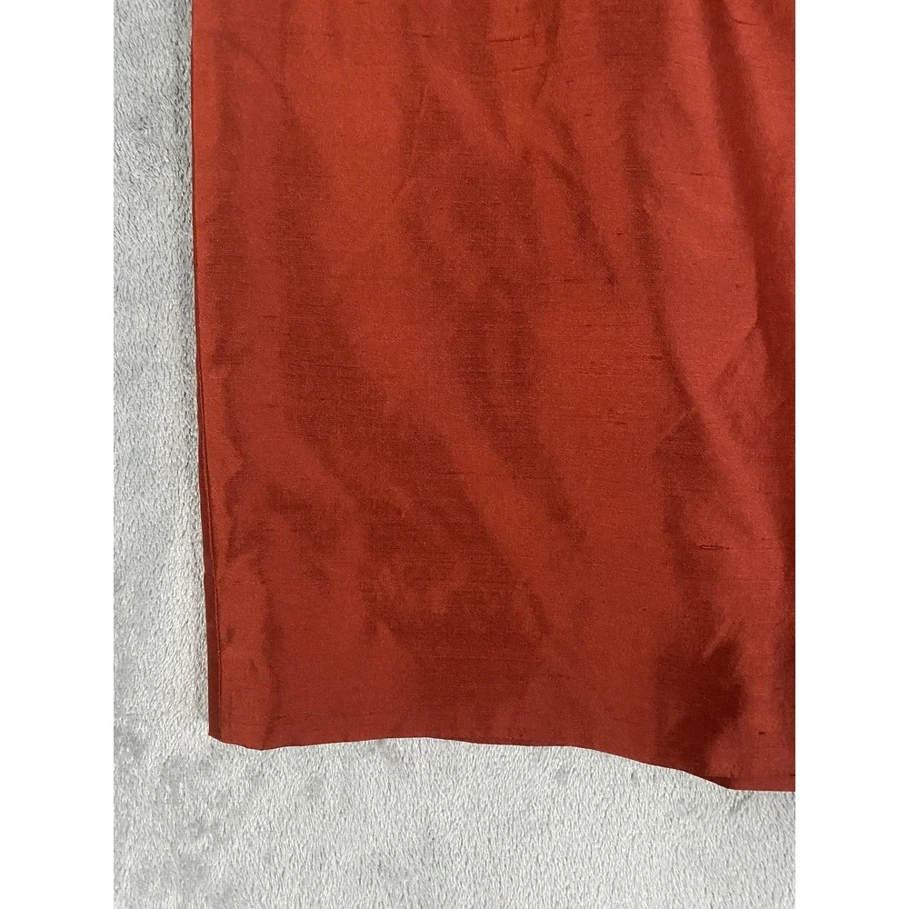 Dana Buchman Skirt Womens 10 Petite Paprika Silk Pencil Vent Lined Career‎ NWT